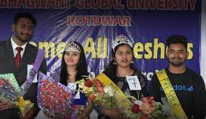 Celebration Beautycontast Bhagwant Global University in Pauri Garhwal	