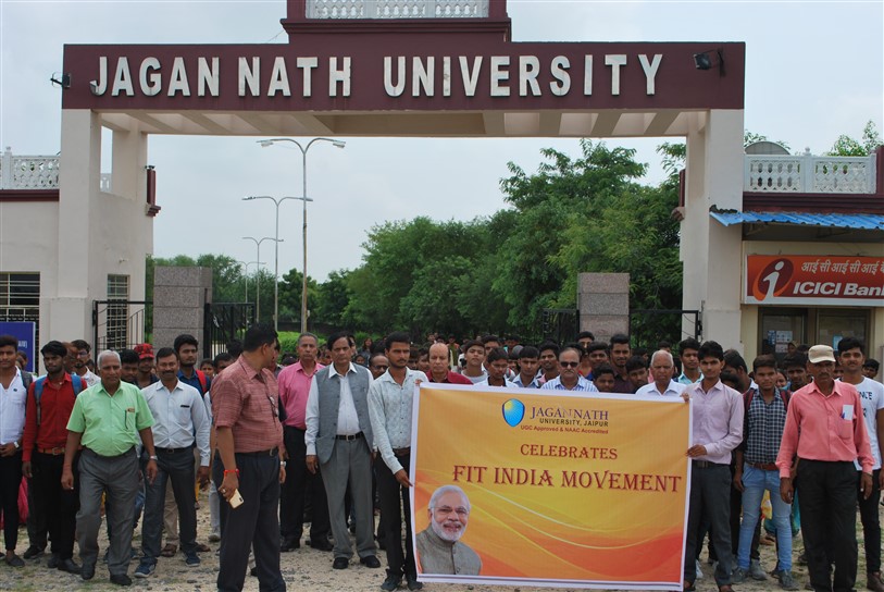 Fit India Movements Celebrate  Jagannath University Jaipur in Jaipur